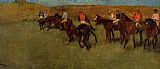 At the Races - Before the Start by Edgar Degas